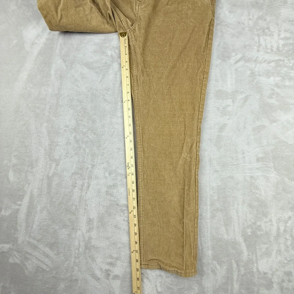 Old Navy Pants Men 34x30(29) Tan Brown Slim Built in Flex Corduroy Winter Preppy